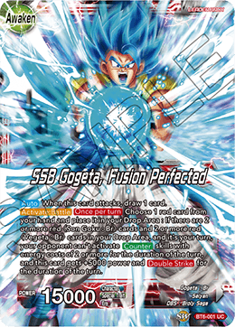 DBS Destroyer Kings BT6-001 Son Goku and Vegeta / SSB Gogeta, Fusion Perfected (Leader)