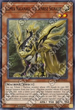 Yu-Gi-Oh! 2022 Tin of the Pharaoh's Gods Mega Pack MP22-EN131 Gizmek Naganaki, the Sunrise Signaler