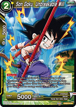 DBS Expansion Set 06: Special Anniversary Box EX06-23 Son Goku, Unbreakable Will