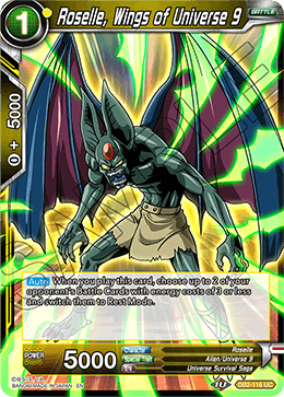 DBS Draft Box 5: Divine Multiverse DB2-116 Roselle, Wings of Universe 9