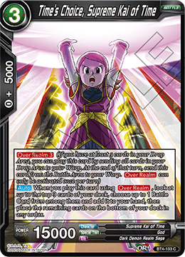 DBS Colossal Warfare BT4-103 Time's Choice, Supreme Kai of Time
