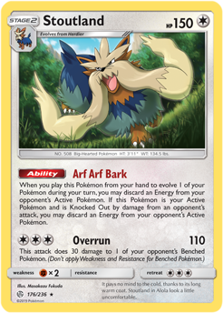 SM Cosmic Eclipse 176/236 Stoutland Reverse Holo