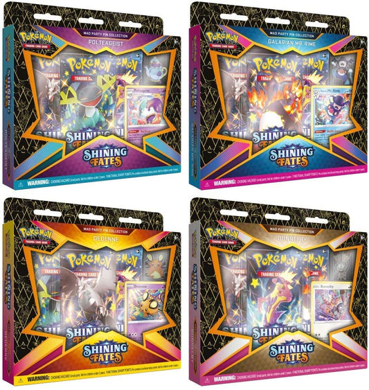 Pokemon Shining Fates Mad Party Collection Set of 4