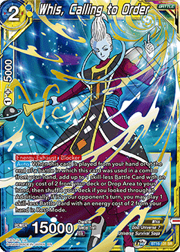 DBS Realm of the Gods BT16-131 Whis, Calling to Order SR