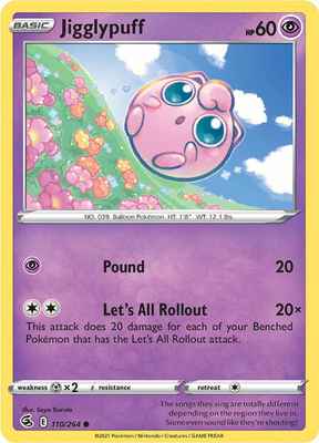 SWSH Fusion Strike 110/264 Jigglypuff Reverse Holo