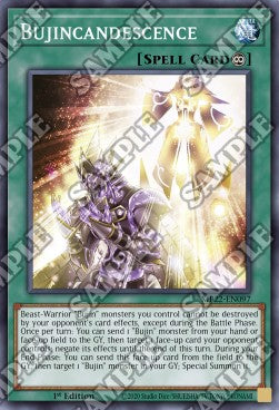 Yu-Gi-Oh! 2022 Tin of the Pharaoh's Gods Mega Pack MP22-EN097 Bujincandescence