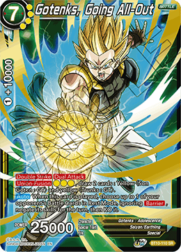 DBS Rise of the Unison Warrior BT10-110 Gotenks, Going All-Out (SR)