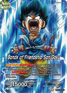 DBS Destroyer Kings BT6-105 Son Goku / Bonds of Friendship Son Goku (Leader)