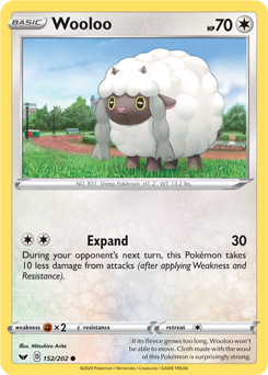 SWSH Sword and Shield 152/202 Wooloo Reverse Holo