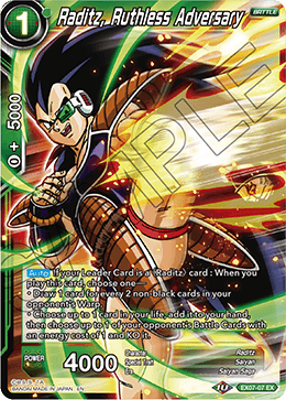 DBS Expansion Set 07: Magnificent Collection - Fusion Hero EX07-07 Raditz, Ruthless Adversary