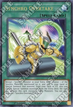 Yu-Gi-Oh! 2022 Tin of the Pharaoh's Gods Mega Pack MP22-EN164 Synchro Overtake Ultra Rare