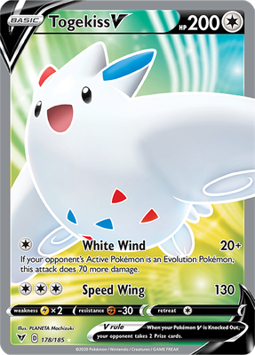 SWSH Vivid Voltage 178/185 Togekiss V Full Art