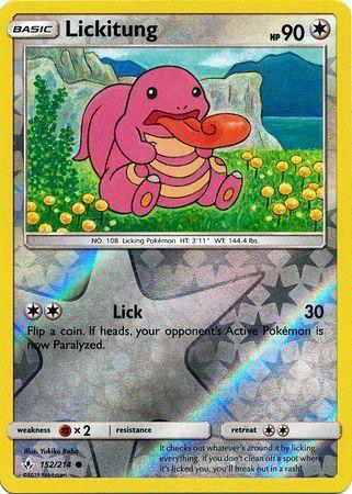 SM Unbroken Bonds 152/214 Lickitung Reverse Holo