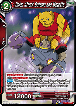 DBS The Tournament of Power TB1-022 Union Attack Botamo and Magetta
