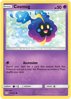 SM Cosmic Eclipse 099/236 Cosmog Reverse Holo