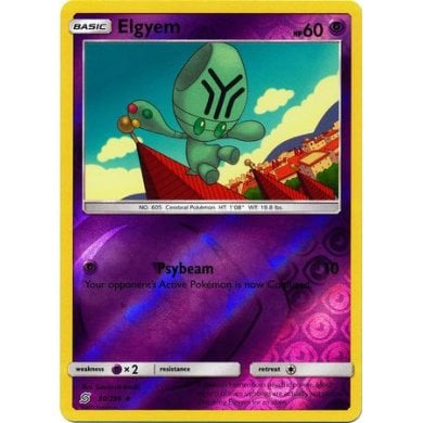 SM Unified Minds 090/236 Elgyem Reverse Holo