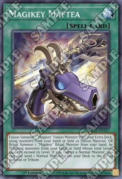 Yu-Gi-Oh! 2022 Tin of the Pharaoh's Gods Mega Pack MP22-EN157 Magikey Maftea