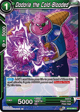 DBS Rise of the Unison Warrior BT10-083 Dodoria the Cold-Blooded Foil