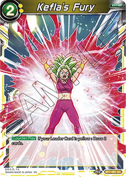 DBS Assault of the Saiyans BT7-097 Kefla's Fury Foil