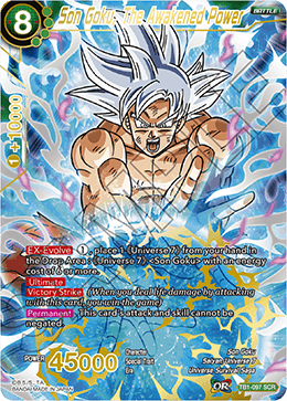 DBS The Tournament of Power TB1-097 Son Goku, The Awakened Power (SCR)