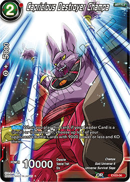 DBS Expansion Set 03: Ultimate Box EX03-06 Capricious Destroyer Champa