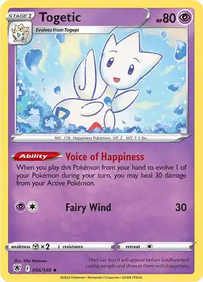 SWSH Astral Radiance 056/189 Togetic Reverse Holo