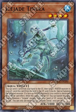 Yu-Gi-Oh! 2022 Tin of the Pharaoh's Gods Mega Pack MP22-EN190 Icejade Tinola