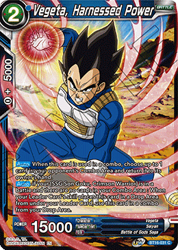 DBS Realm of the Gods BT16-031 Vegeta, Harnessed Power Foil