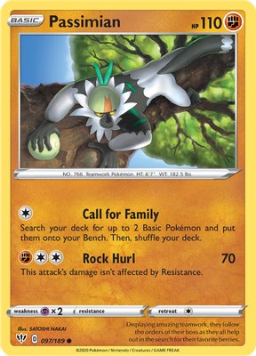 SWSH Darkness Ablaze 097/189 Passimian