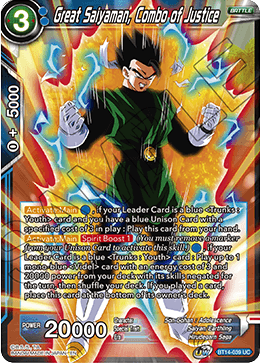 DBS Cross Spirits BT14-039 Great Saiyaman, Combo of Justice Foil