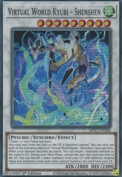 Yu-Gi-Oh! 2021 Tin of Ancient Battles Mega Pack MP21-EN186 Virtual World Kyubi - Shenshen Super Rare