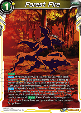 DBS Saiyan Showdown BT15-114 Forest Fire Foil