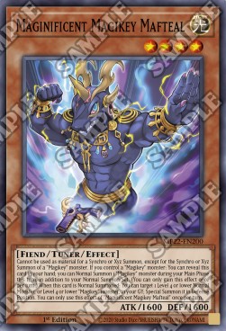 Yu-Gi-Oh! 2022 Tin of the Pharaoh's Gods Mega Pack MP22-EN200 Maginificent Magikey Mafteal