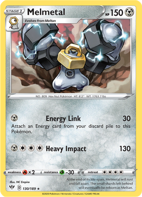 SWSH Darkness Ablaze 130/189 Melmetal
