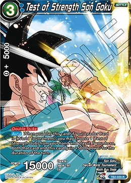DBS World Martial Arts Tournament TB2-020 Test of Strength Son Goku Foil
