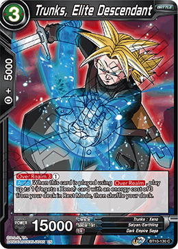 DBS Rise of the Unison Warrior BT10-130 Trunks, Elite Descendant