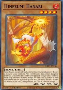 Yu-Gi-Oh! 2021 Tin of Ancient Battles Mega Pack MP21-EN184 Hinezumi Hanabi