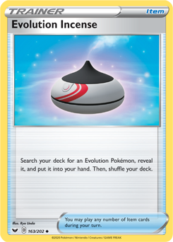 SWSH Sword and Shield 163/202 Evolution Incense