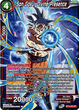 DBS Cross Spirits BT14-005 Son Goku, Divine Presence SR