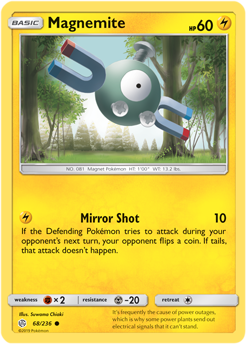 SM Cosmic Eclipse 068/236 Magnemite Reverse Holo