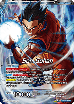 DBS The Tournament of Power TB1-025 Son Gohan (Leader) Foil