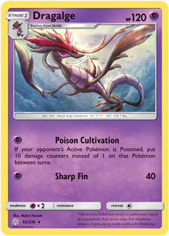 SM Cosmic Eclipse 092/236 Dragalge Reverse Holo