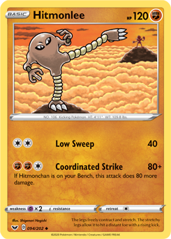 SWSH Sword and Shield 094/202 Hitmonlee Reverse Holo