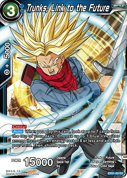 DBS Expansion Set 01: Mighty Heroes EX01-03 Trunks, Link to the Future Foil