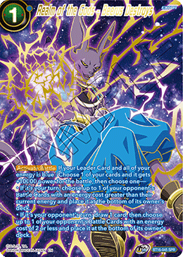 DBS Realm of the Gods BT16-045 Realm of the Gods - Beerus Destroys SPR
