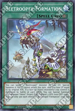 Yu-Gi-Oh! 2022 Tin of the Pharaoh's Gods Mega Pack MP22-EN178 Beetrooper Formation