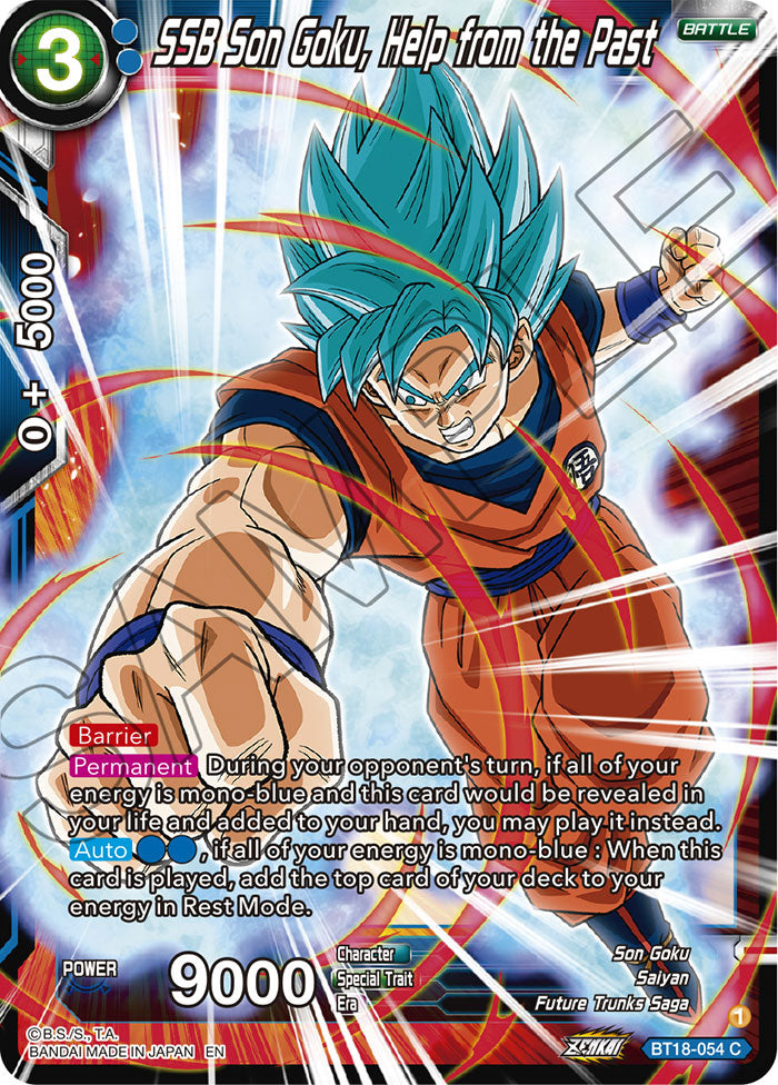 DBS Dawn of the Z-Legends BT18-054 SSB Son Goku, Help from the Past