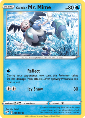 SWSH Darkness Ablaze 035/189 Galarian Mr. Mime