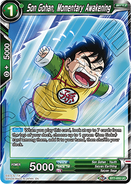 DBS Assault of the Saiyans BT7-055 Son Gohan, Momentary Awakening