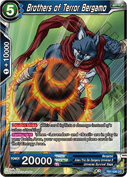 DBS The Tournament of Power TB1-036 Brothers of Terror Bergamo Foil